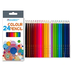 7"24pcs normal quality color pencil